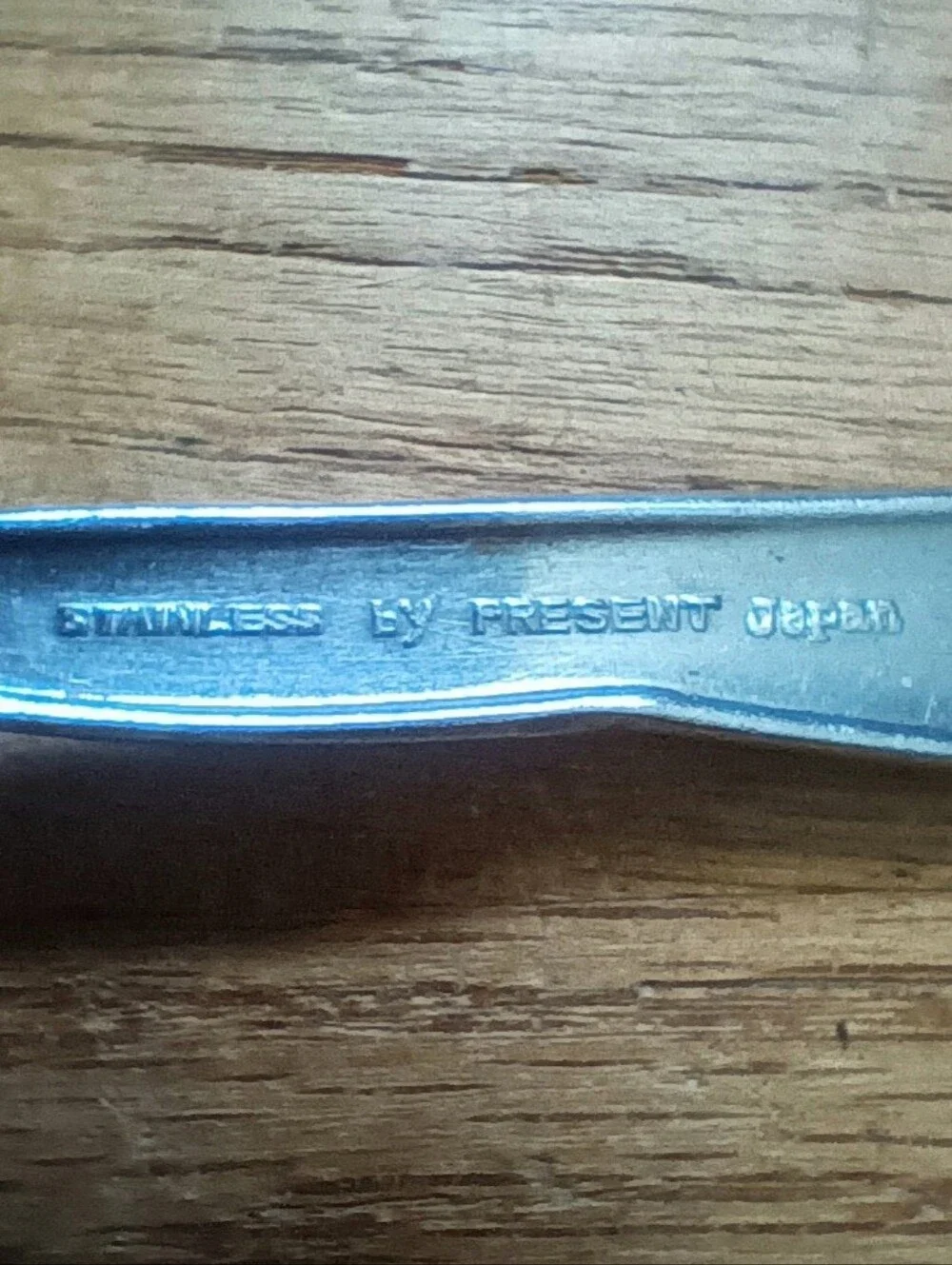 Set of 3 Vintage Stainless Steel Serving Spoons by Present Japan